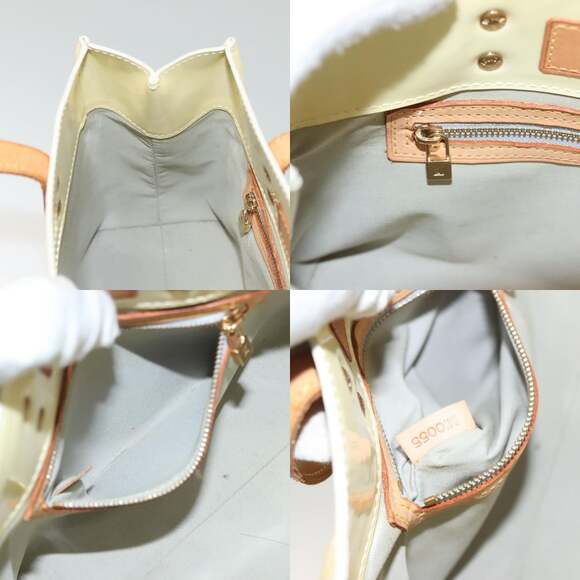 LOUIS VUITTON Monogram Vernis Reade PM Hand Bag Perle M91336 - Picture 12 of 12